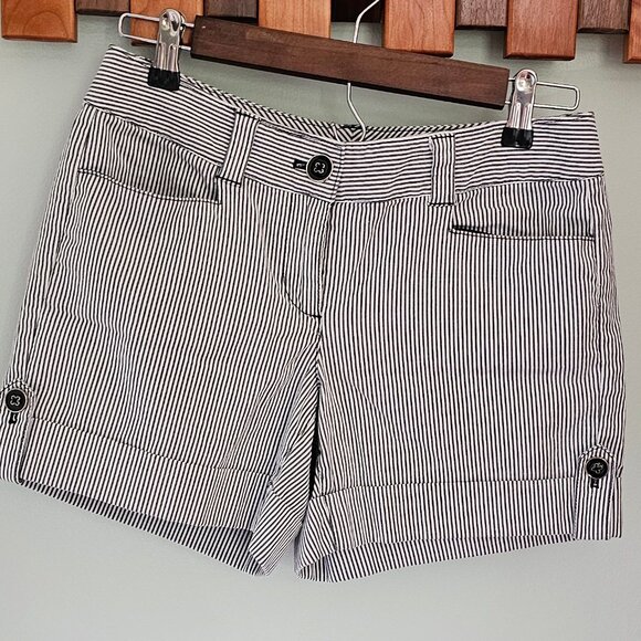 Women's White House Black Market Striped Shorts, 2 - Picture 1 of 8